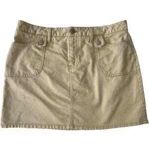YTK Old Navy Mini Skirt 12 Ultra Low Rise‎ Cargo Utility Grunge Rave Indie